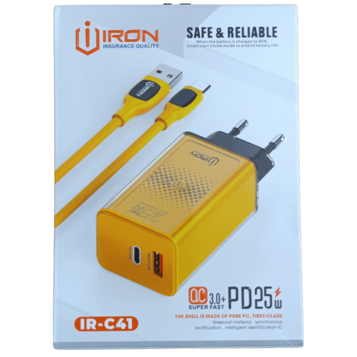 Chargeur IRON QC 3.0 & PD 25W – Image 1