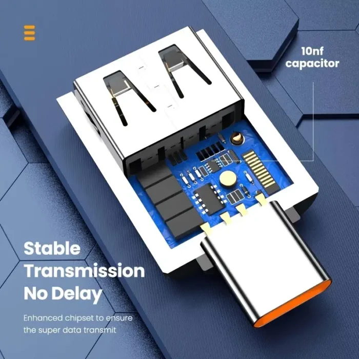 Lot de 2 adaptateurs USB 3.0 OTG 2 en 1 10A – Image 3