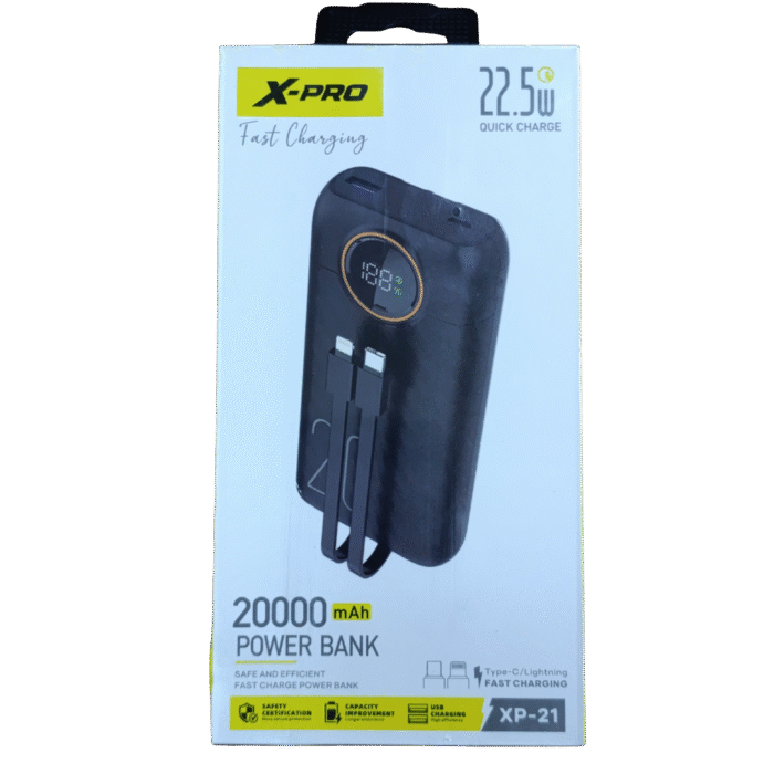 Power Bank X-PRO XP-21 (20000 mAh, 22.5W) – Image 1