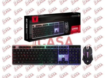 Combo Gaming 2-en-1 Jedel GK112 : Clavier Rétroéclairé & Souris Ergonomique RGB