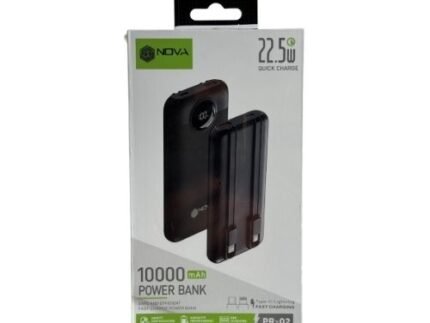 Power Bank NOVA  10 000 mAh – Charge Rapide 22.5W : Le compagnon indispensable (USB-C & Lightning)