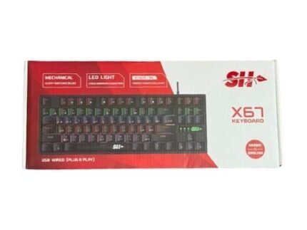 Clavier Gamer Mécanique Rétroéclairé SH X67 (TKL - 87 Touches, Filaire USB)