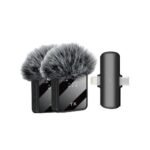 Microphone Sans Fil F15-2 – Double Émetteur avec Récepteur Lightning (Idéal iPhone & iPad)