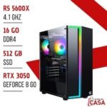 PC Gamer Performance : Ryzen 5 5600X | RTX 3050 (8Go) | 16Go RAM | SSD 512Go NVMe