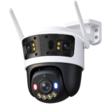 Caméra extérieure IMOU Cruiser Triple 11MP, triple objectif blanc et noir